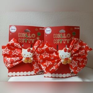 Two Hello Kitty Hair Bows- Nwt